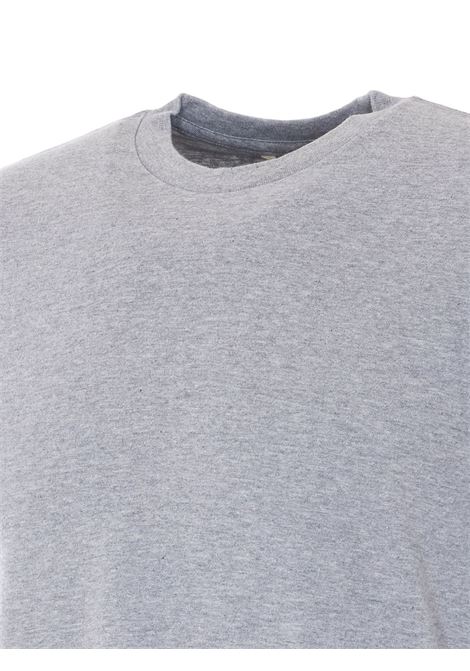 seamless crew neck tee man grey AURALEE | A00T01STTOP GRAY